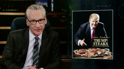 Bill Maher Trump Steaks graphic