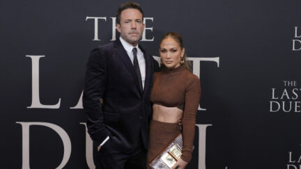 Ben Affleck and Jennifer Lopez at The Last Duel New York Premiere