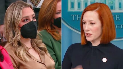 Jacqui Heinrich Jen Psaki split image