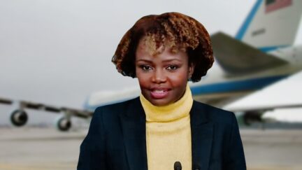 Karine Jean-Pierre Air Force 1 Photo illustration