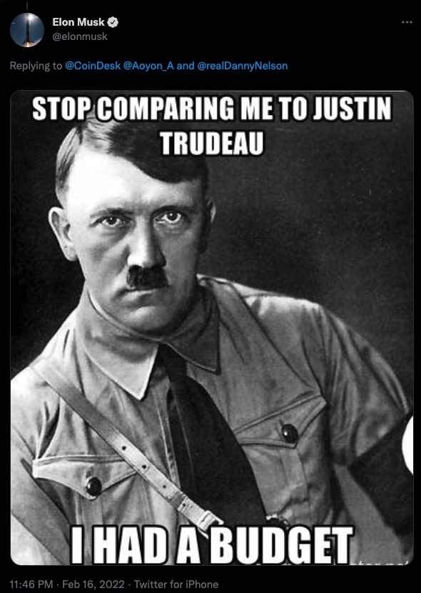 Now-deleted Musk tweet