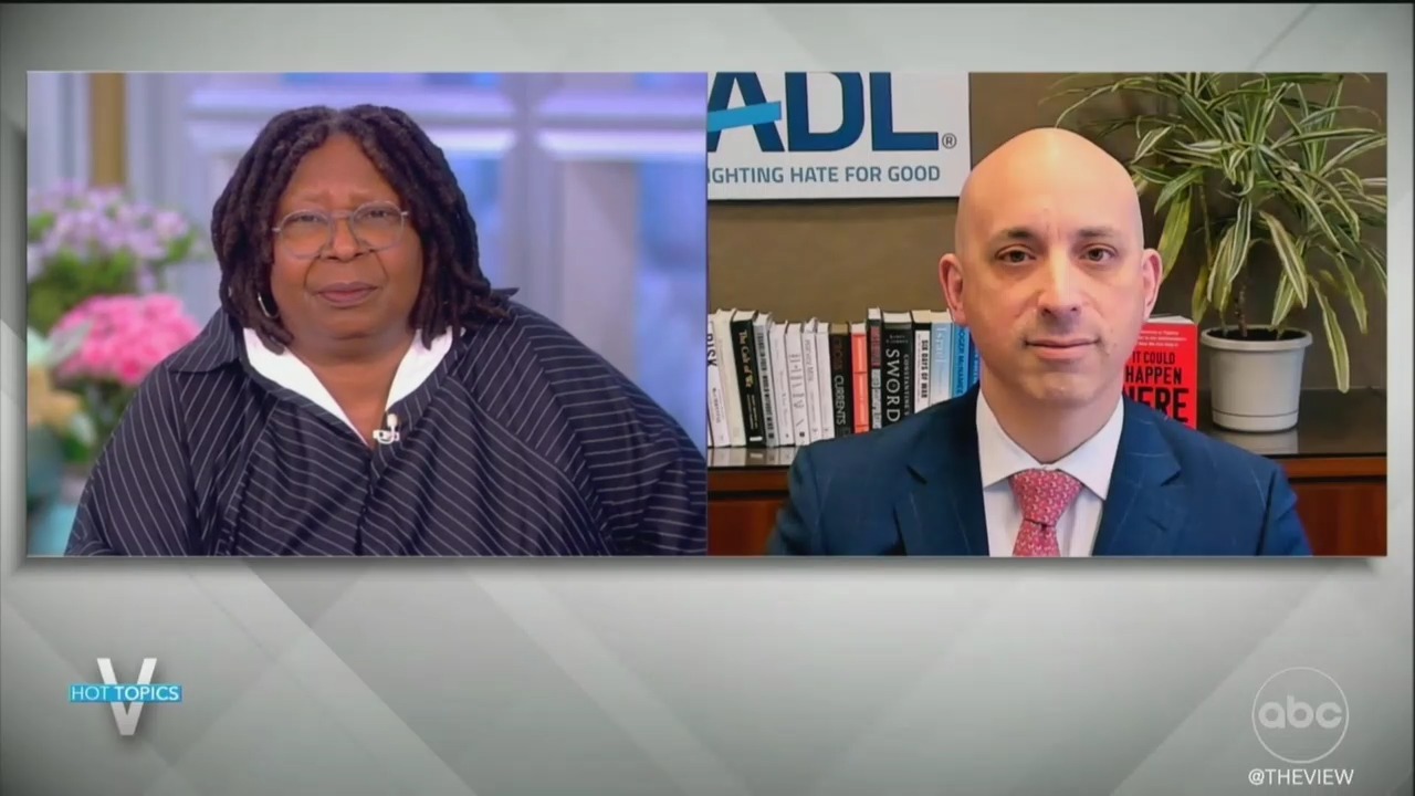 Whoopi Goldberg spoke with Anti-Defamation League CEO Jonathan Greenblatt on The View