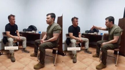 Sean Penn Meets with President Zelensky While in Ukraine Filming Documentary on Russia's Ongoing Invasion