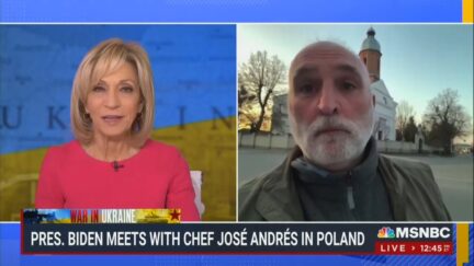 Jose Andres Talks to Andrea Mitchell about charity efforts in Ukraine