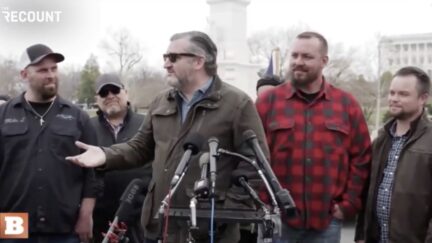 Ted Cruz with truckers