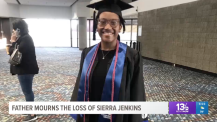 Journalist Sierra Jenkins at her graduation