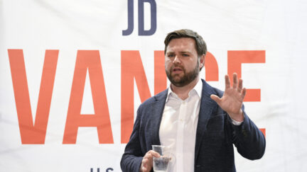 JD Vance Campaigns Ahead Of Ohio Senate Primary Election