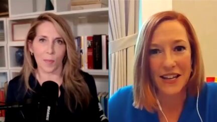 Jessica Yellin Jen Psaki podcast split image
