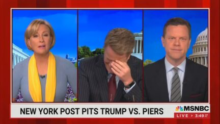 Joe Scarborough LAUGHS at Trump Questioning Piers Morgan