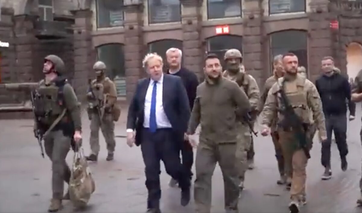 Boris Johnson in Ukraine