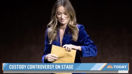 Olivia Wilde served custody papers while on stage