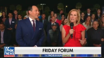 Laura Ingraham and Raymond Arroyo