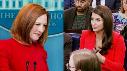 1 Kaitlan Collins Reporters Grill Jen Psaki About Biden's 'MAGA Crowd' Comments flip