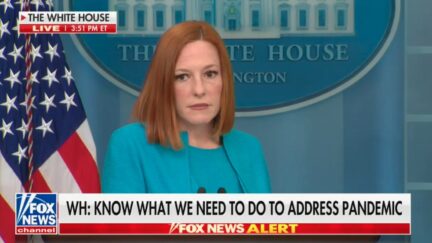 Jen Psaki giving the dead eye