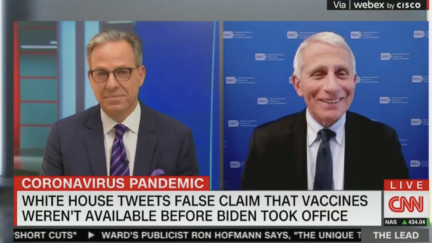 Jake Tapper Grills Fauci on WH Claim No Vax Existed Under Trump