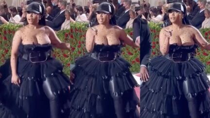 Nicki Minaj Confronts Reporter at Met Gala