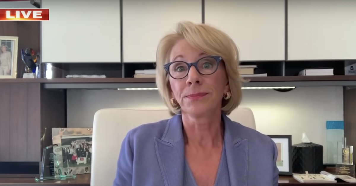 Betsy DeVos Describes 'Gross' Encounter with Joe Biden
