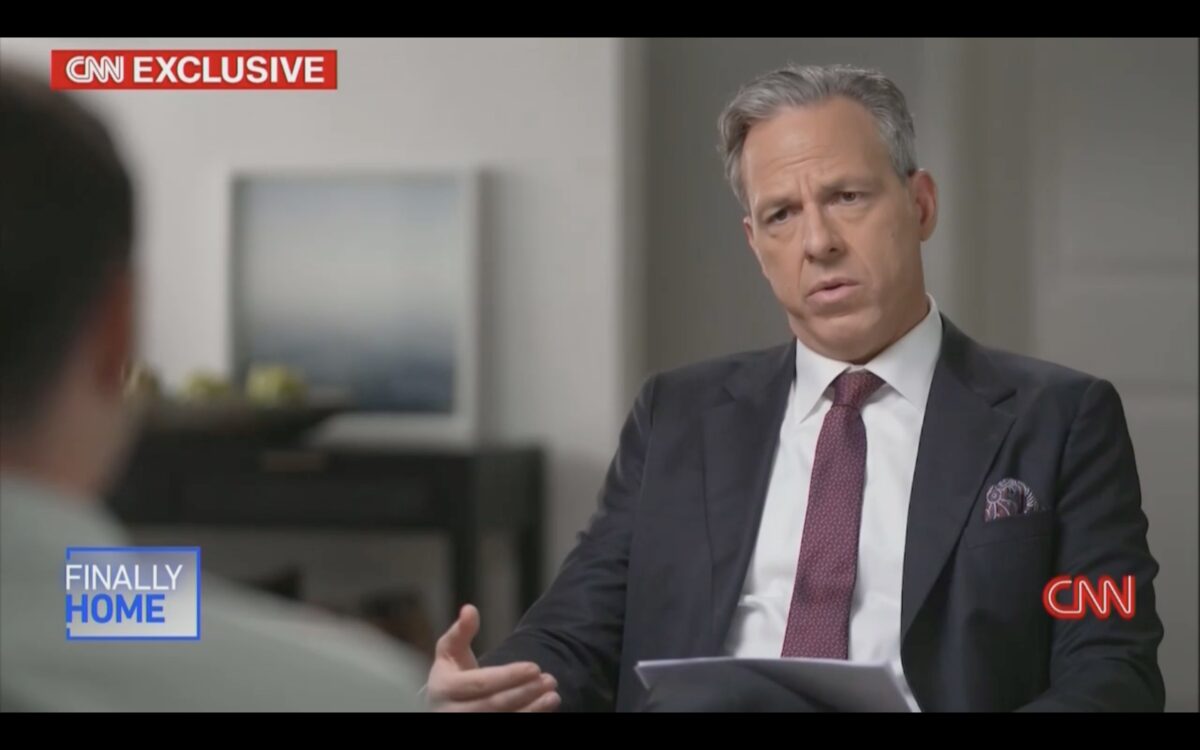 jake tapper interviewing trevor reed