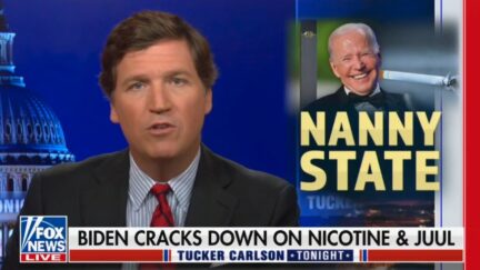 Tucker Carlson stanning nicotine