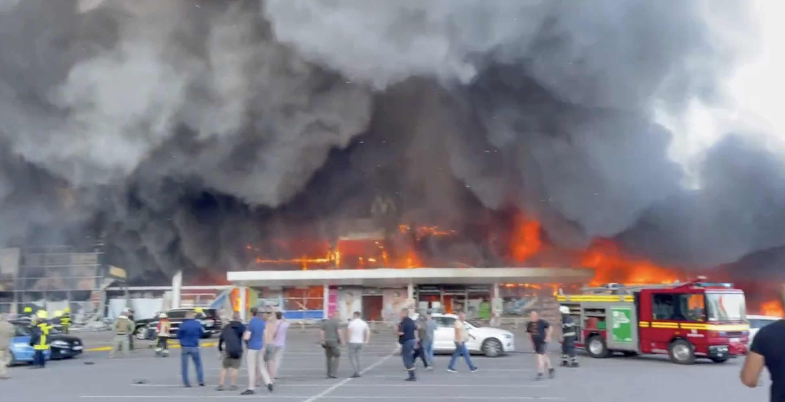 Missile Hite Ukrainian Shopping Center