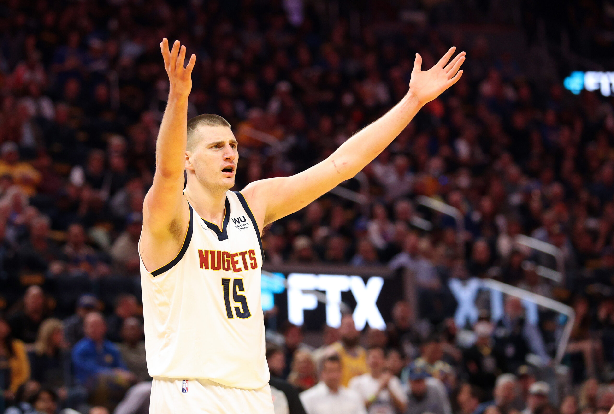 Nikola Jokic of the Denver Nuggets is seen in the locker room during  News Photo - Getty Images
