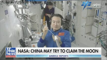 Chinese astronaut at space station