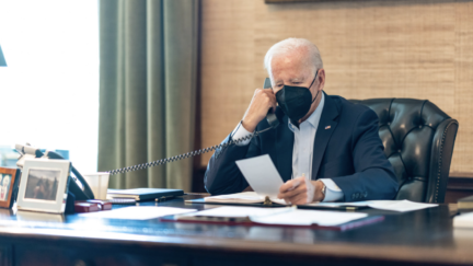 Biden with Covid