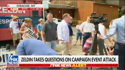 Person faints at Lee Zeldin presser on July 22
