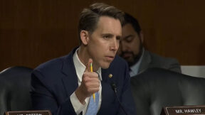 Josh Hawley Called 'Transphobic' In Testy Hearing Exchange