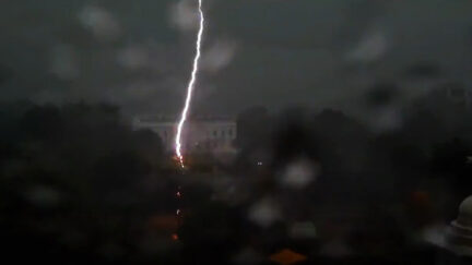 Lightning Strikes Near White House