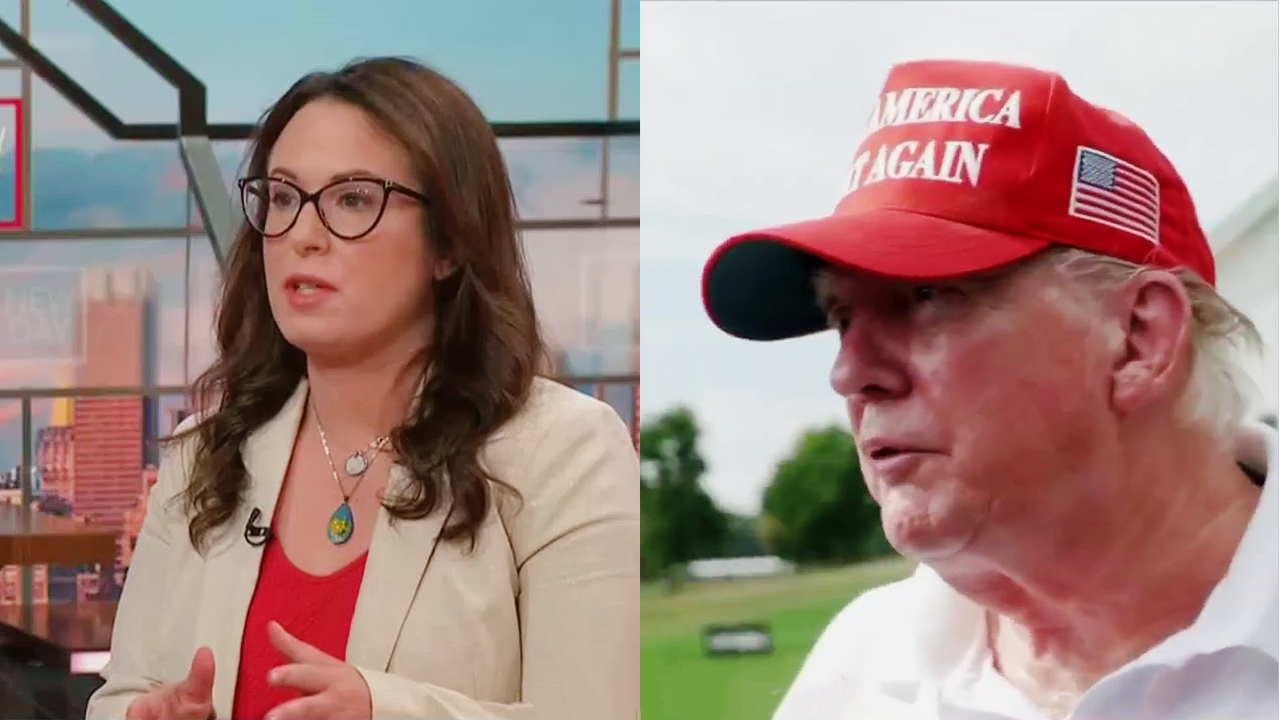 Maggie Haberman Donald Trump split image