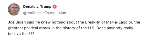 Trump Truth Social Post