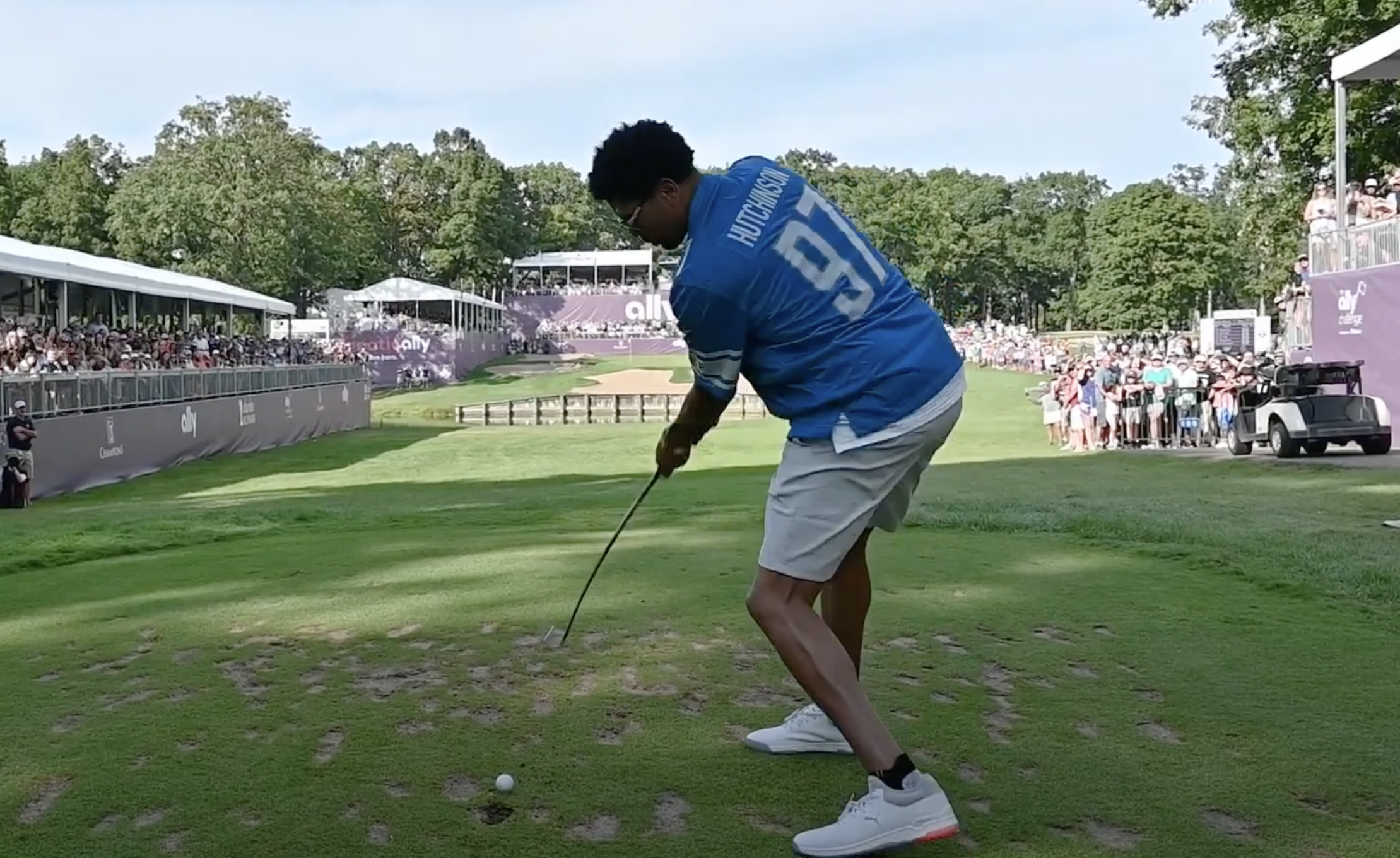 WATCH: ESPN’s Jalen Rose Whiffs Five Straight Times With One of the Most Hilariously Inept Golf Swings You’ll Ever See