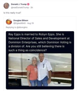 Trump Shares QAnon 'Q Drop' During Wild Truth Social Spree