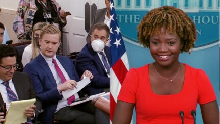 Briefing Room Cracks Up At CBS White House Reporter's Comical Sneeze