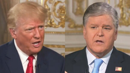Donald Trump with Sean Hannity