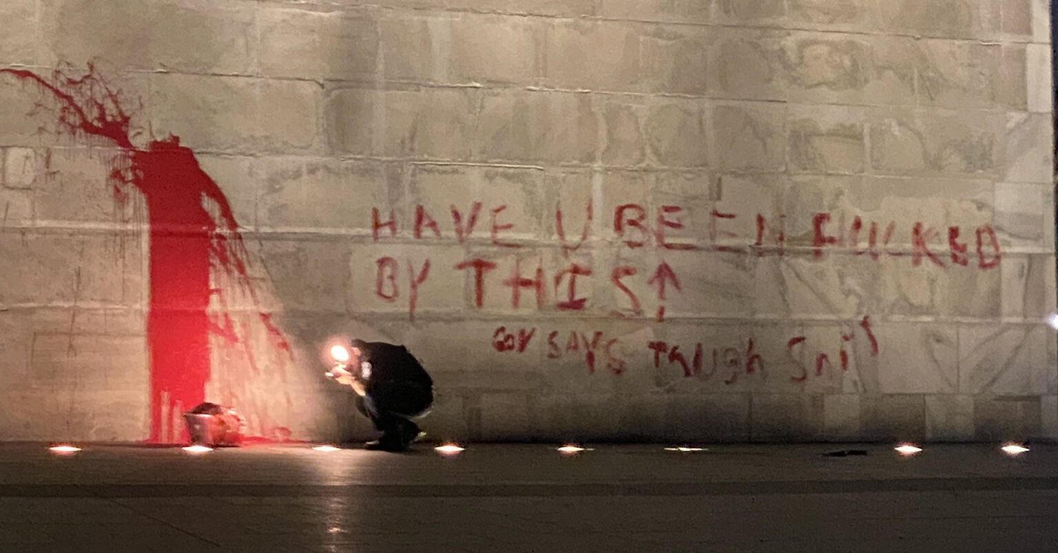 Vandal Strikes Washington Monument After Apparently Feeling Shafted by Uncle Sam