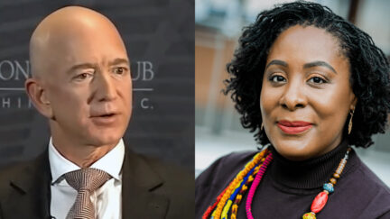 Jeff Bezos and Uju Anya