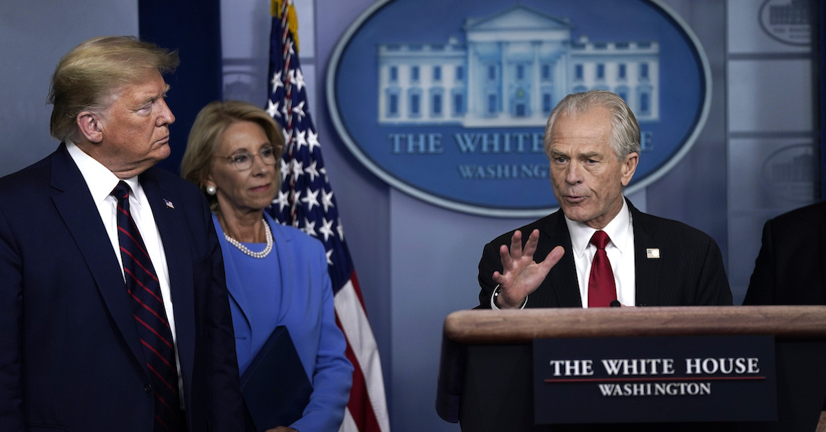 Peter Navarro Trashes Trump's 2020 Campaign