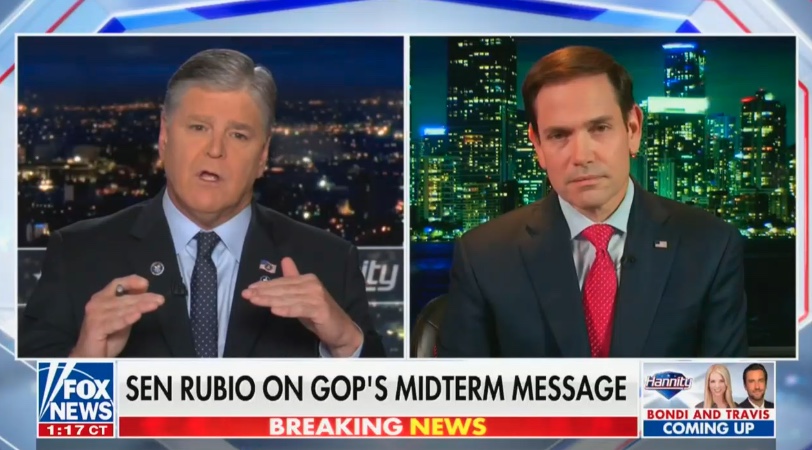 Sean Hannity and Marco Rubio