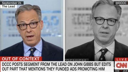 Jake Tapper Rips Dems for Using His Words Out of Context, Corrects Record Because They 'Cannot be Counted On To Do So'