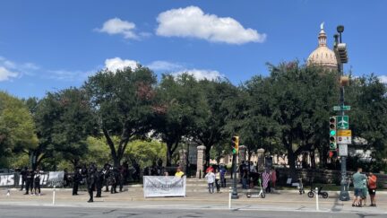 dueling free speech protests at Texas Capitol