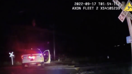 WATCH: Detained Suspect Hit By Train While In Police Car