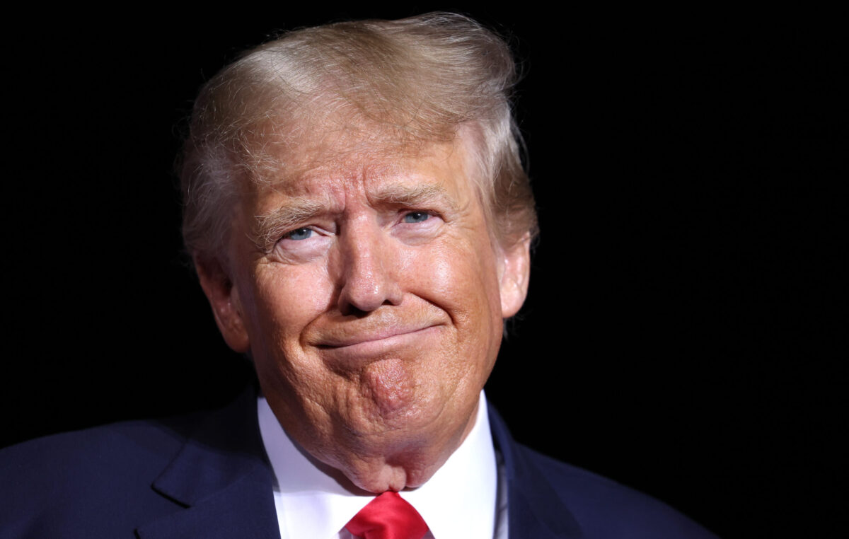 Donald Trump weird face
