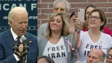 'Protect My Freedom!' Demonstrators Cheer Biden As He Speaks Out For Women in Iran