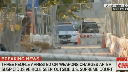3 Arrested Outside Supreme Court on Weapons Charges, Police Searching Vehicle for Potential 'Explosives'