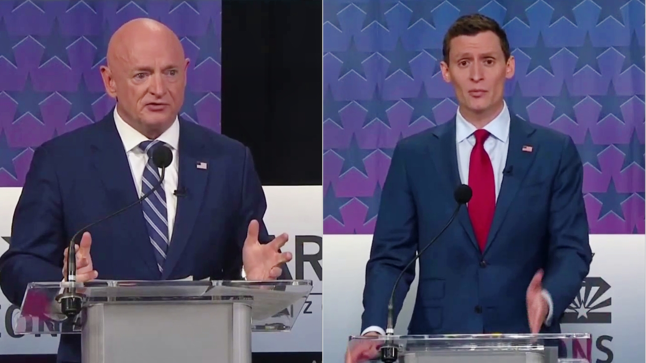 Sen. Mark Kelly Mocks GOP Rival Blake Masters Over Abortion Beliefs - 'I Don't Even Know What That Means'