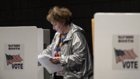 white suburban woman voter