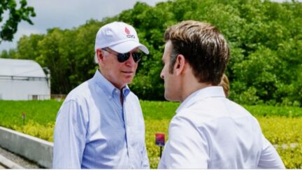 Biden Smirks at Macron and Blows Off Question About Trump's Announcement With Two Words