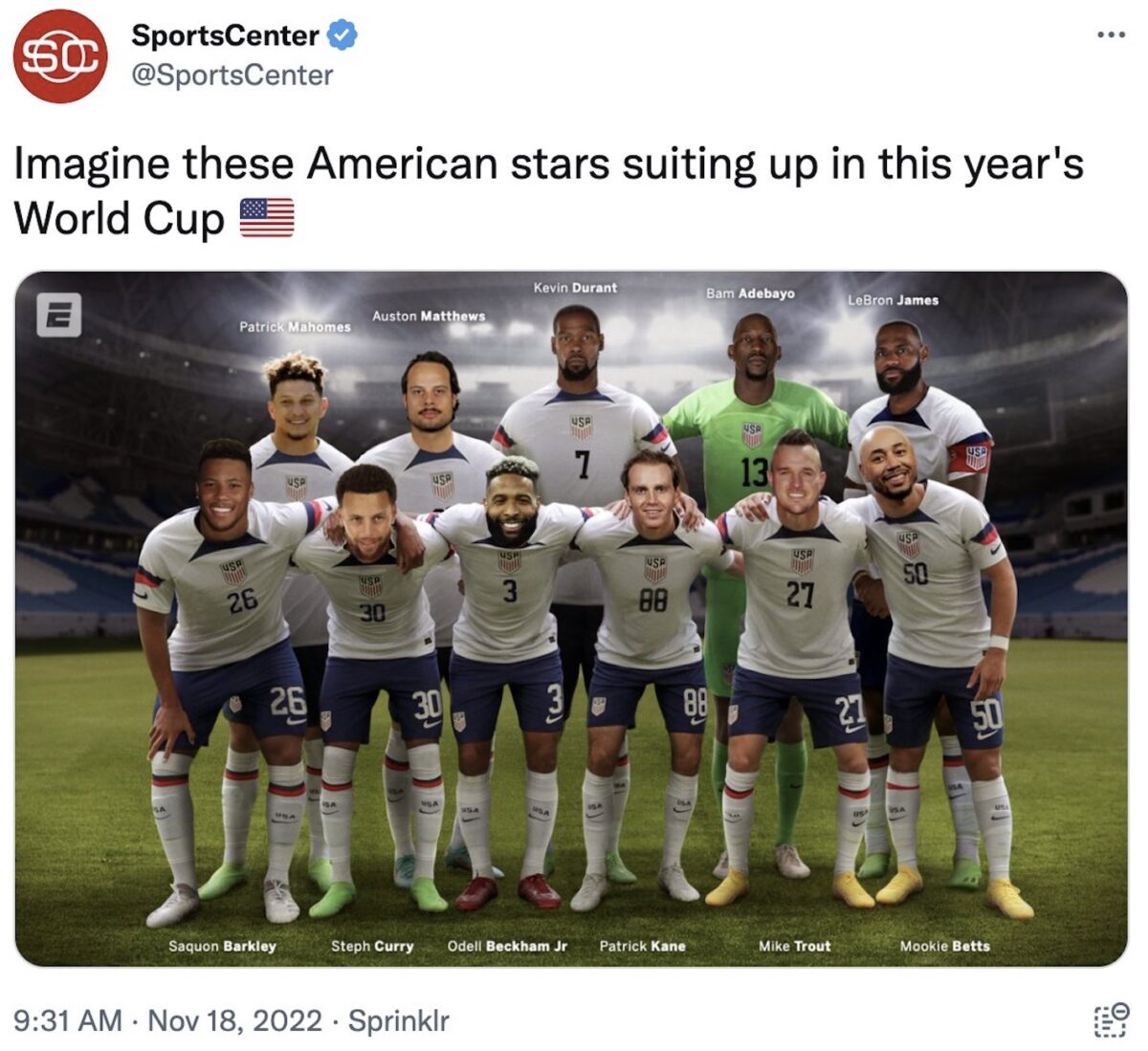 ESPN Deletes Weird World Cup Tweet After Getting Torched By US Men’s